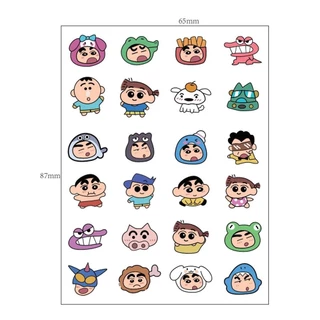 24 ชิ้น/แผ่น Crayon Shinchan แผ่นแปะสิวการ์ตูน PE แพทช์ระบายอากาศสิว G8C3
