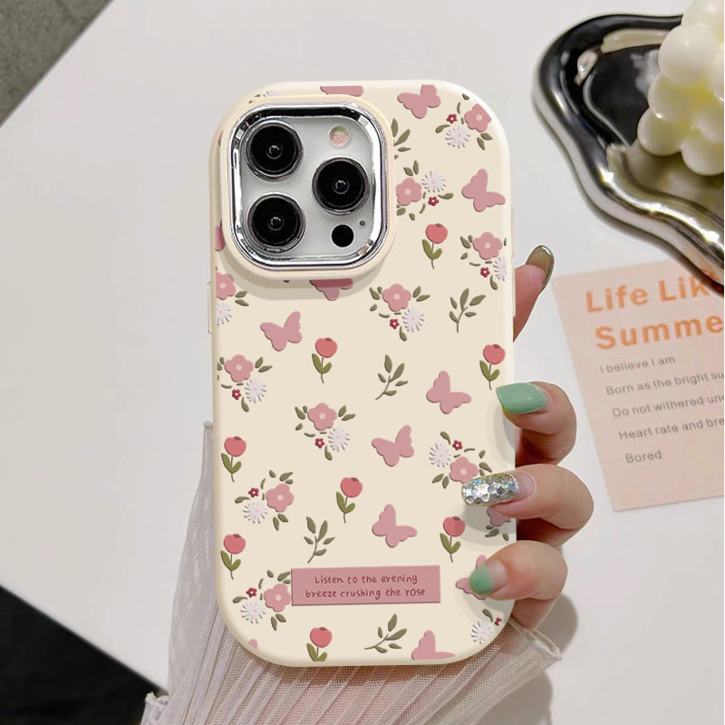 ดอกไม้สีชมพูสําหรับ REALME 11X 12X 11 9 RPO 8 Q3I K9S Q3S Q3T 9SE V20 GT3 C55 C20 C11 C35 C53 C51 C2