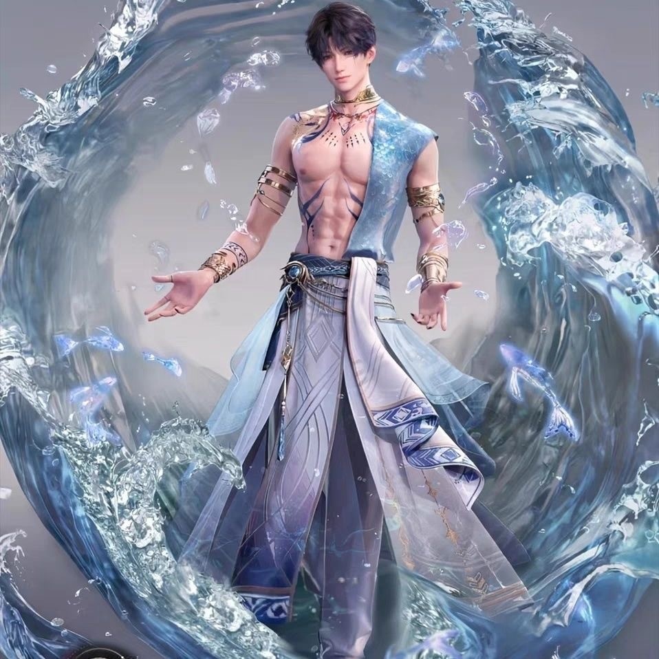 ขาตั้งร่างกาย Qiyu Equal แบบ Love and Deep Space Qiyu Sea God ขาตั้ง HD ขนาดใหญ่พิเศษ