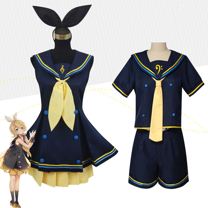Kagamine Rin/Len Cosplay Set: หูและกางเกงขาสั้น คอลเลคชันการ.COLLAB