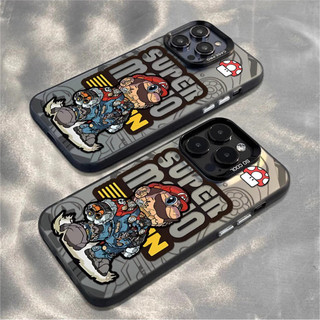Casebeauty Casing HP Case OPPO A3 A3X A40 A15 A5 2025 A17 A3S A57 A5 A9 A31 A60 A16 A58 A18 A54 A5S A77S A12 A38  A96 A95 A76 A55 A78 A7 A15S A74 Reno 11 12 13 7 8 4 5 Fashion Master Mario Mekanik Case Luxury Plating Acrylic IMD Couples Hard Case CYK1601