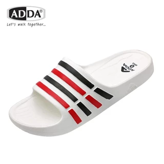 ADDA 55R03 แท้! รองเท้าแตะชาย แบบสวม แถบ 3 สี พื้นฉีดสำเร็จ ทนทาน กาวไม่หลุด พร้อมส่ง!