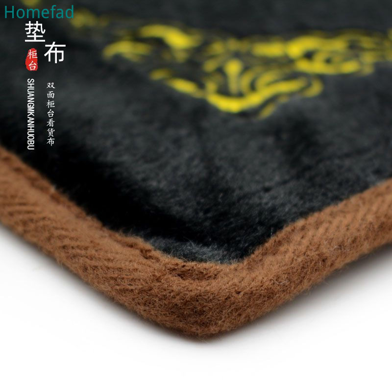 อุปกรณ์ประกอบฉากแสดงเครื่องประดับหยกสําหรับเคาน์เตอร์รายการเล่นวัฒนธรรมสองด้านพื้นหลังสําหรับการดูและถ่ายภาพสินค้าผ้ากํามะหยี่สีดําและสีขาวสําหรับเคร - รูปที่ 6