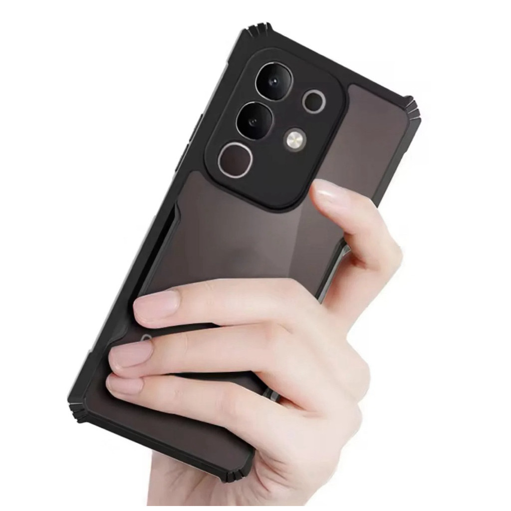 เคสขอบดำหลังใส สำหรับ Vivo Y29 4G ตรงรุ่น ส่งในไทย ขอบนิ่มหลังแข็ง