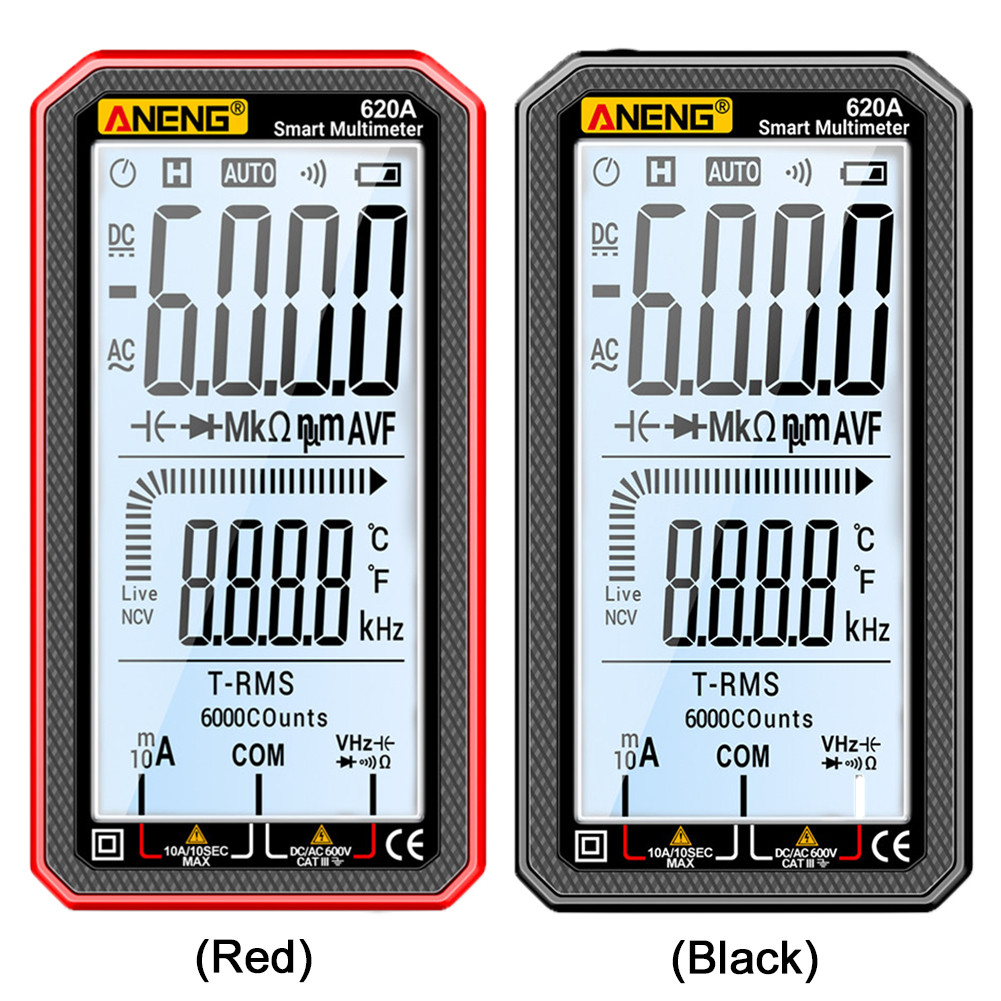 ดิจิตอลสมาร์ทมัลติมิเตอร์ 6000 นับ True RMS อัตโนมัติไฟฟ้าความจุเมตรอุณหภูมิไดโอด Hz เครื่องทดสอบ AC/DC แอมป์มิเตอร์โวลต์มิเตอร์ - รูปที่ 7