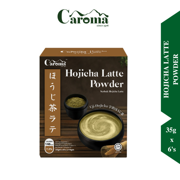 CAROMA Serbuk Uji Hojicha Latte 3-in-1 | 35gm x 6s Hojicha Direct From Japan