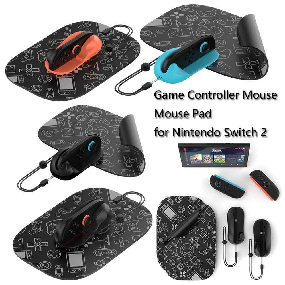 ตัวควบคุมเกมเมาส์และแผ่นรองเมาส์สําหรับคอนโซล Nintendo Switch 2 ด้ามจับแม่เหล็กสําหรับ Switch2 ซ้ายและขวา Joycon