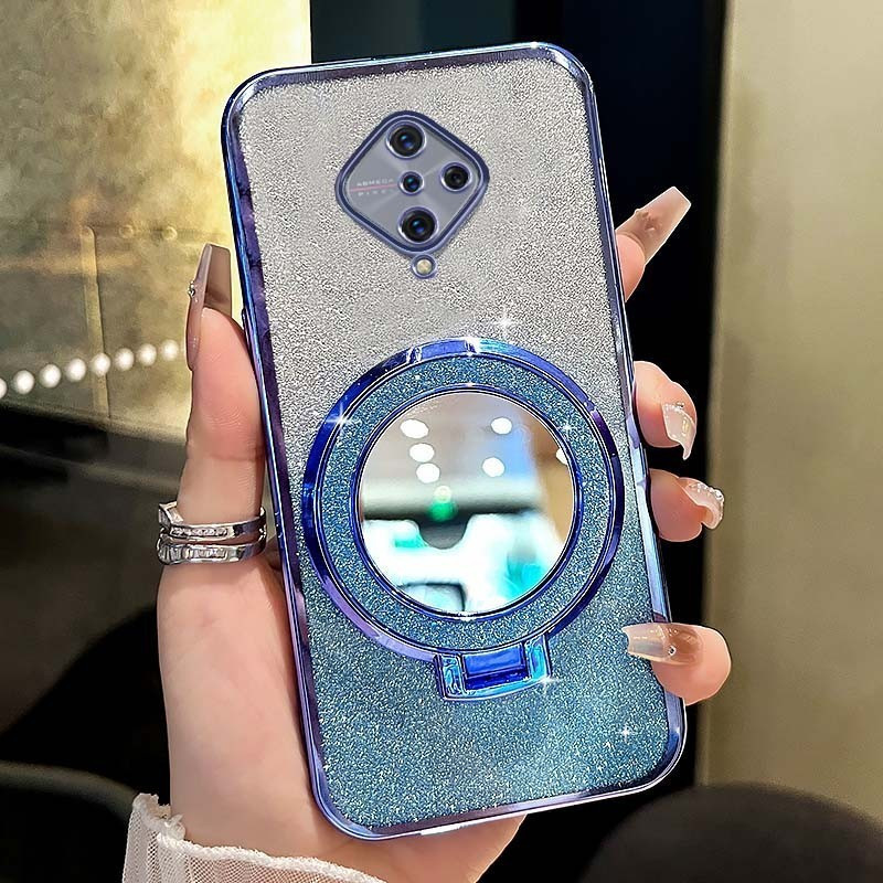 เคสโทรศัพท์ Vivo S1 Pro 1920 กระจกกันกระแทกวงเล็บดูดแม่เหล็กโปร่งใสเคสโทรศัพท์ฝาครอบ