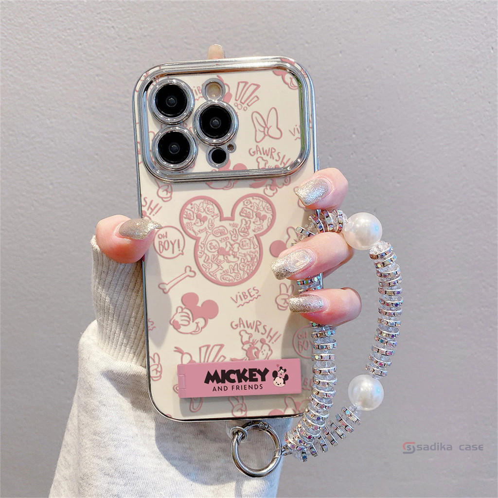 เคสไอโฟน การ์ตูนมิกกี้ สำหรับ IPhone 11 15 16 13 12 14 Pro Max XR X XS Max 7 8 15 Plus เคส IPhone เคสไอโฟน 13 11 16 15