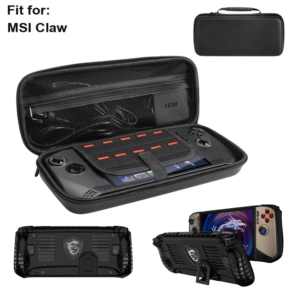 กระเป๋าเดินทางสําหรับ MSI Claw อุปกรณ์เสริมเกมฝาครอบป้องกันสําหรับ MSI Claw กระเป๋าถือ EVA กระเป๋าเก