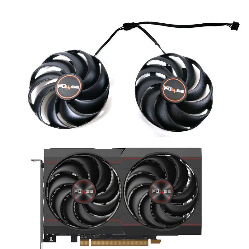 ใหม่ 85MN 4PIN CF9010H12S FDC10H12D9-C GPU พัดลมสําหรับ Sapphire Radeon RX 6600 RX 6600XT 8G D6 Plat