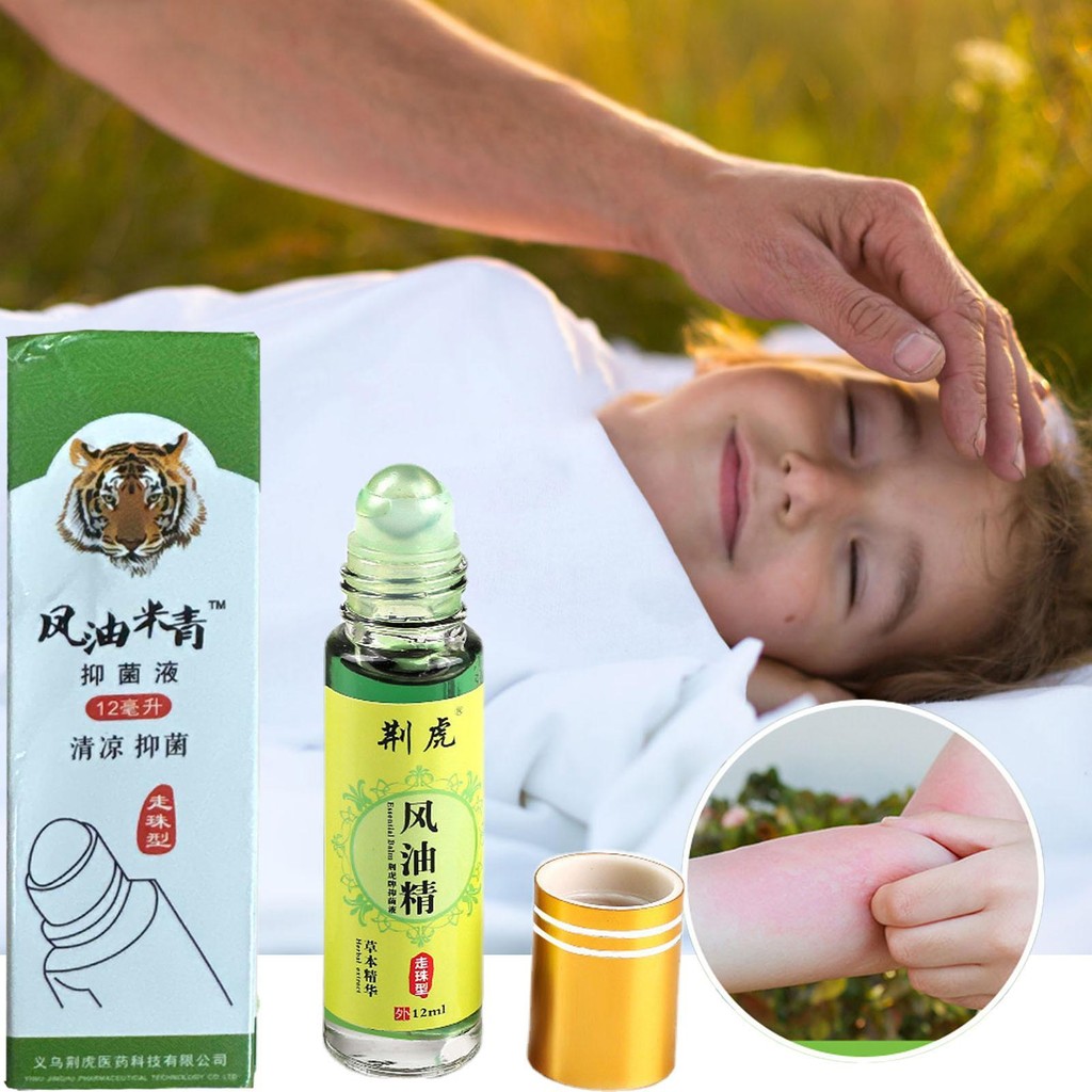 Mint Essence Oil Roll-on Type ไมเกรน Pure Natural Refreshing Peppermint Oil Roll บน 12ml Pre-Diluted