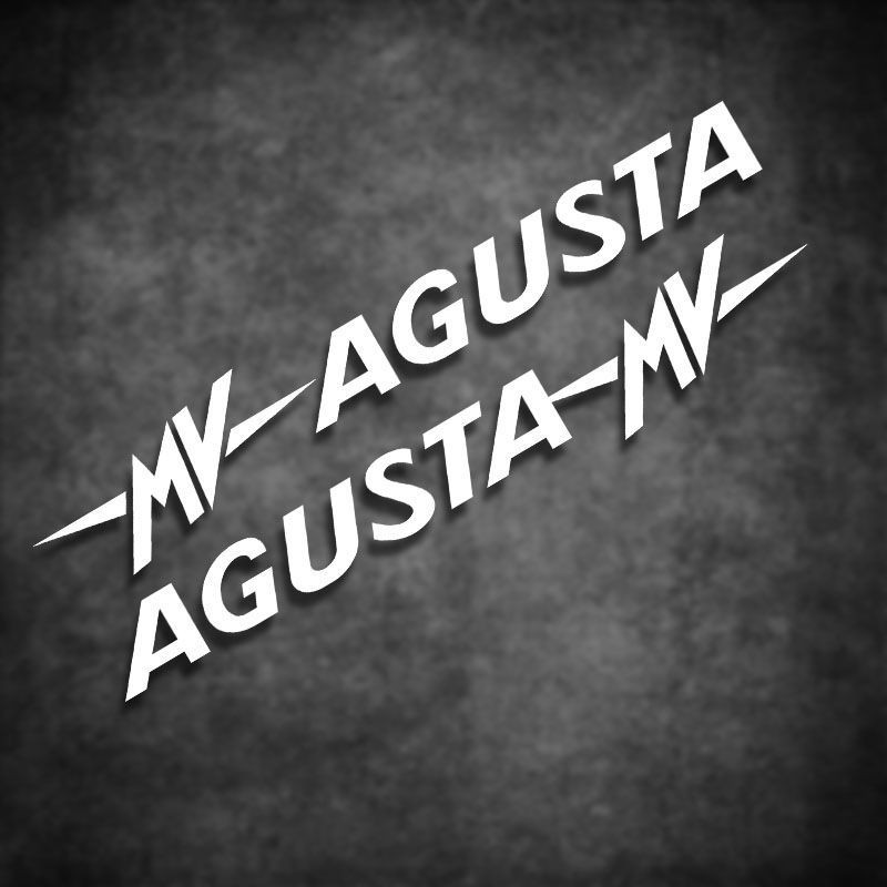Yunchuang สติ๊กเกอร์ติดรถยนต์ Agusta MV Agusta Agusta สติ๊กเกอร์ติดมอเตอร์ไซค์ รอยขีดข่วน กันน้ํา รู