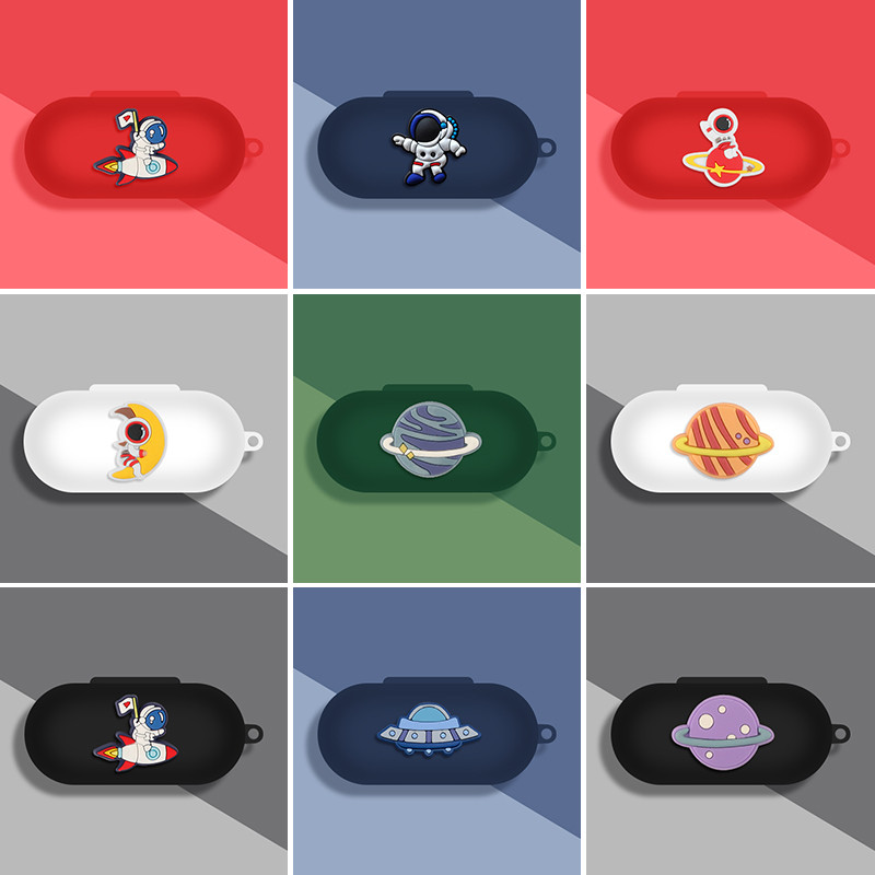 For Sony WF-C710N Case Sony WF-C510 Cartoon Creative Astronaut One-piece Silicone Soft Case Sony WF-