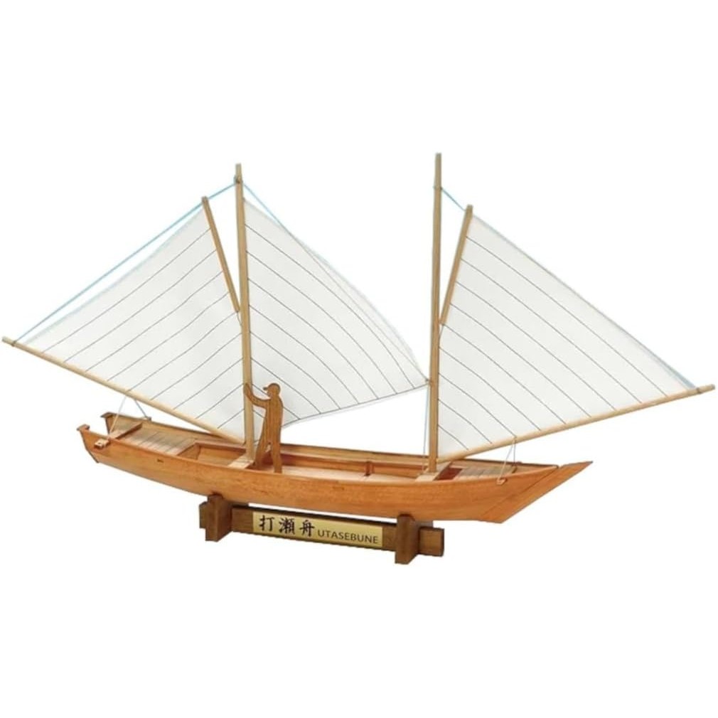 Woody Joe Mini Japanese Boat Ubasune Wooden Model Assembly Kit (Ship)