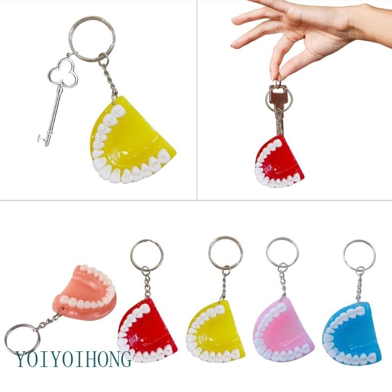 ฟันพวงกุญแจเรซิ่นรุ่นใหม่ ออกแบบพิเศษ เครื่องประดับพวงกุญแจ