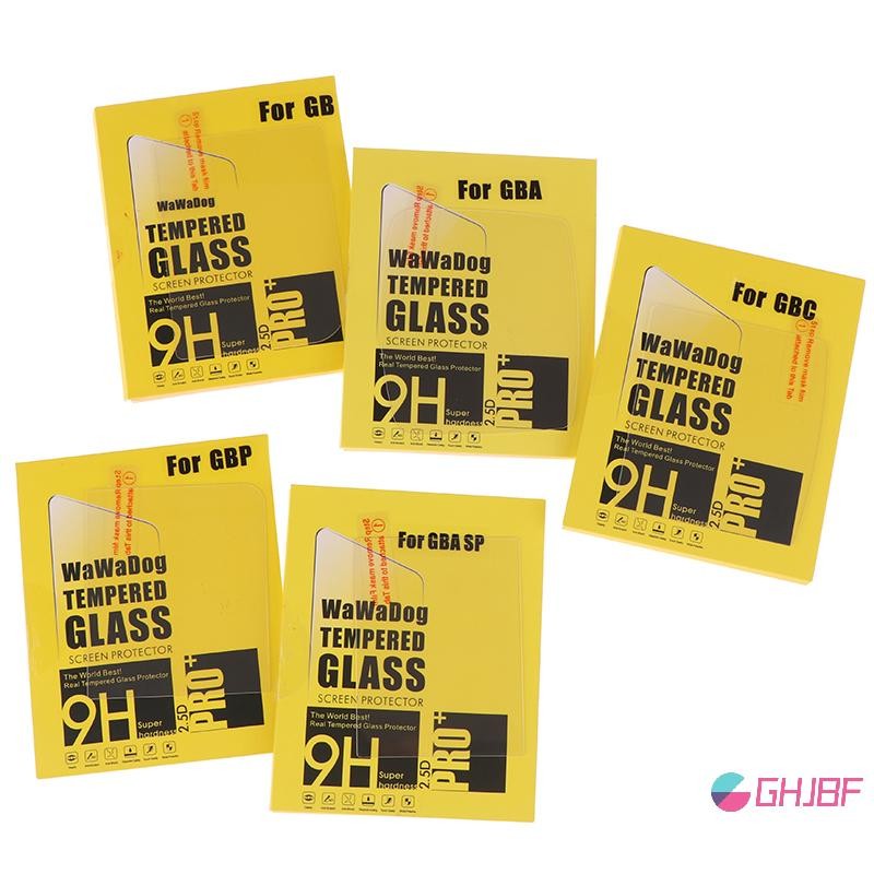GHJBF] 1 ชุดสําหรับ Advance GBA สําหรับสี GB GBC GBP GBA SP คอนโซลป้องกันหน้าจอฟิล์ม Guard กระจกนิรภ