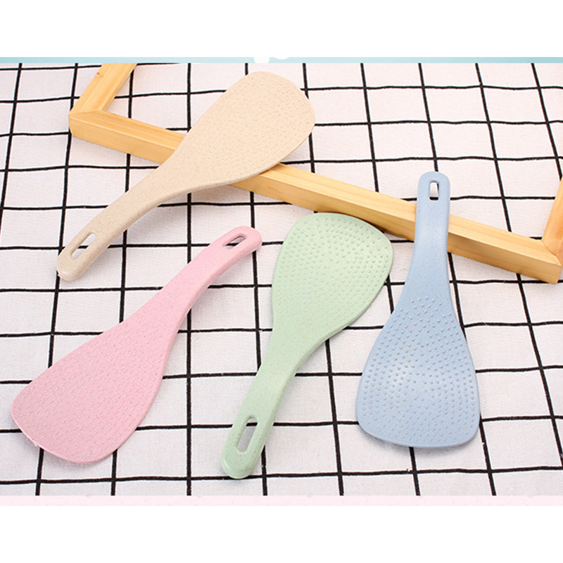 💕ทัพพีตักข้าว ข้าวไม่ติดทัพพี ฟางข้าวสาลี ทัพพีตักข้าวดีไซน์ สวยงาม วัสดุปลอดภัย - รูปที่ 3