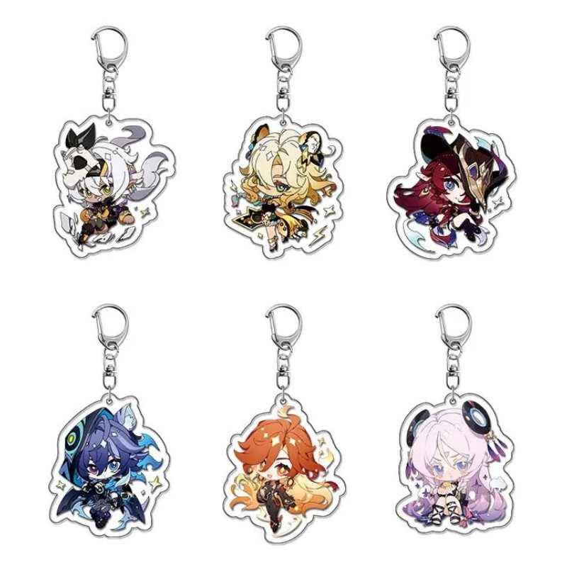 เกม Genshin Impact Iansan Xinne Chasca Oriron Mavika Cintali คอสเพลย์เครื่องแต่งกายอะคริลิคพวงกุญแจ