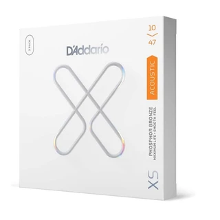 สายกีตาร์ D'Addario -XS Phosphor Bronze สายกีตาร์อะคูสติกเคลือบบรอนซ์ -XSAPB1047-3P/XSPB1152 -3P, แพ็ค 3 เส้น