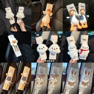 ปลาค็อด ปาชา สุนัข แผ่นรองไหล่เข็มขัดนิรภัยในรถยนต์น่ารักภายในป้องกันเข็มขัดนิรภัยในรถยนต์ที่สวมใส่สบายมากขึ้นไหล่เข็มขัดนิรภัยรถยนต์