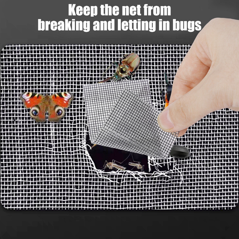 [3-5 วันมาถึง] แพทช์ซ่อมมุ้งลวดแบบมีกาวในตัว 5 ซม.x2 ม. แพทช์ยูรีเทนที่ทนต่อการฉีกขาดสําหรับหน้าต่าง/ประตู/เต็นท์ไม่มีสารตกค้างและตัดง่าย - รูปที่ 5