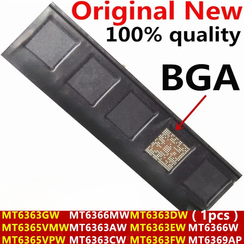 (1 ชิ้น) 100% ใหม่ MT6366W MT6366MW MT6365VPW MT6365VMW MT6363AW MT6363CW MT6363DW MT6363EW MT6363FW MT6369AP BGA