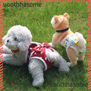 UOTHHASOME ผ้าอ้อมสุนัขกางเกงสุนัขหญิงน่ารักสไตล์สั้นคุณภาพส…