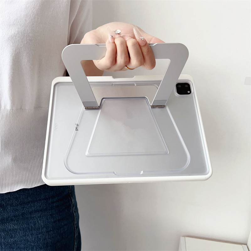 ปลอกสําหรับIPad 11 A16 2025 สําหรับiPadPro M4 M5 Air 6 5 4 13 M2 M3 พร้อมที่ใส่ดินสอแท็บเล็ตCoveสําหรับ 7 8 9th 10th Gen Pro 12.9 mini 7 6 วงเล็บโลหะอะคริลิคโปร่งใสกรณี ราคา ถูกที่สุด ดีลบีเคเค แกลเลอรีภาพที่ 8