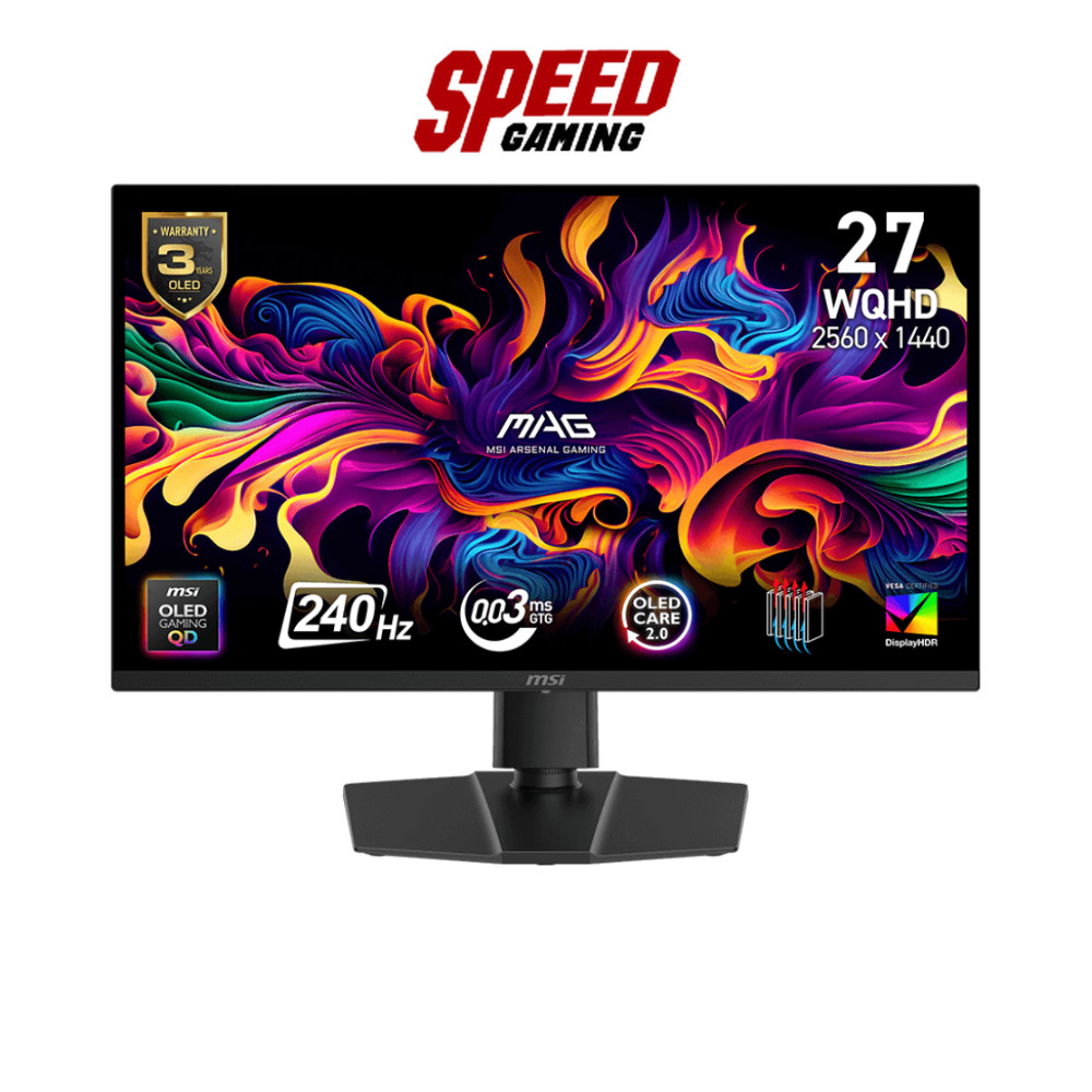 MSI MAG 273QP QD-OLED X24 | 26.5" WQHD 240Hz 0.03Ms | Monitor (จอมอนิเตอร์) | By Speed Gaming