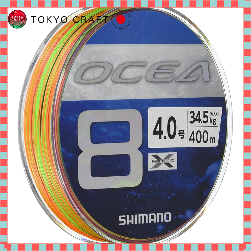 【direct from Japan】
SHIMANO Line Ocea 8 400m 4.0号 5 colors LD-A81S Fishing Line