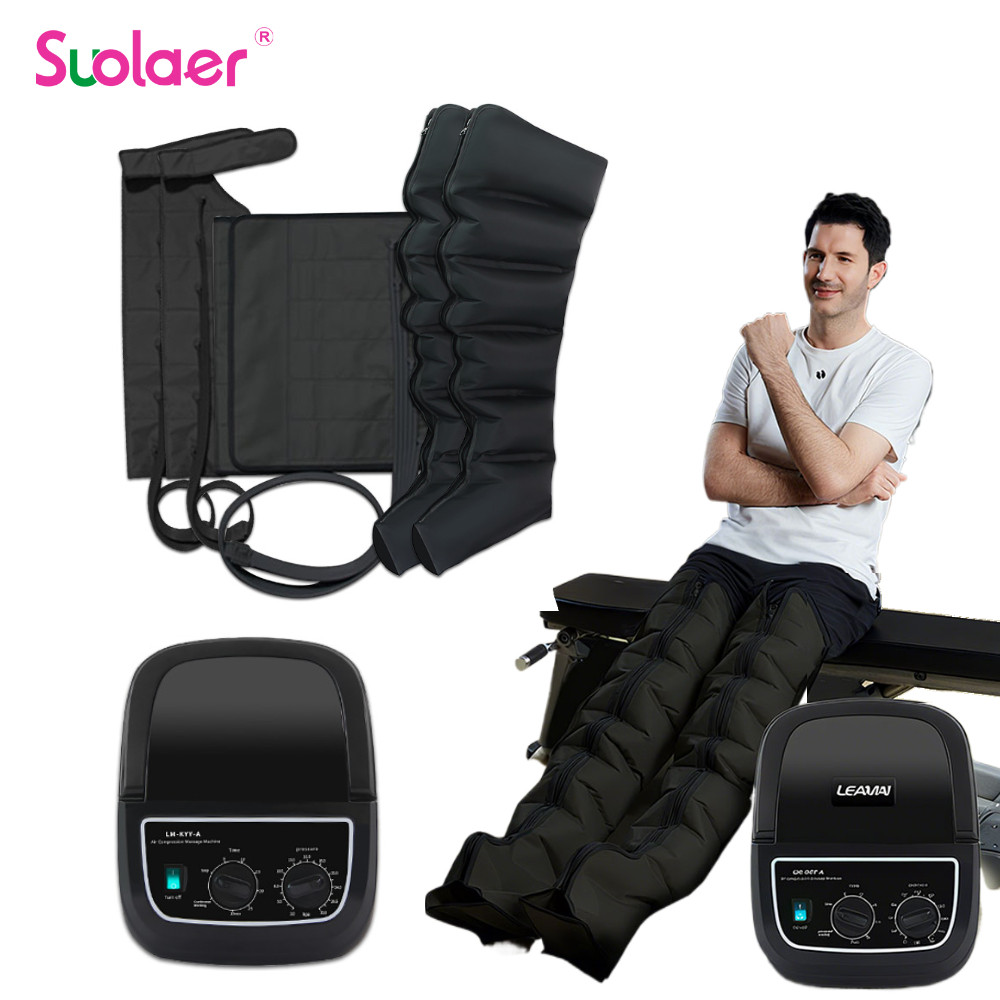 Suolaer Air Wraps ผ่อนคลายความดันผ่อนคลายขาเอวนวดบีบกล้ามเนื้อการฝึกอบรมลึก
