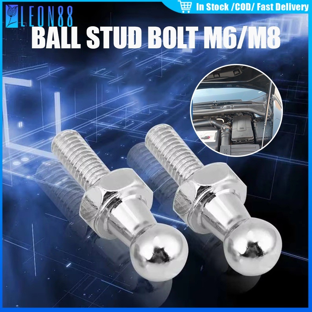 ของมาใหม่！2ชิ้น ข้อต่อสกรูสปริง M8 M6 ข้อต่อวาล์วสปริง สําหรับฝากระโปรงหน้า หลัง รถยนต์ อุปกรณ์เสริม