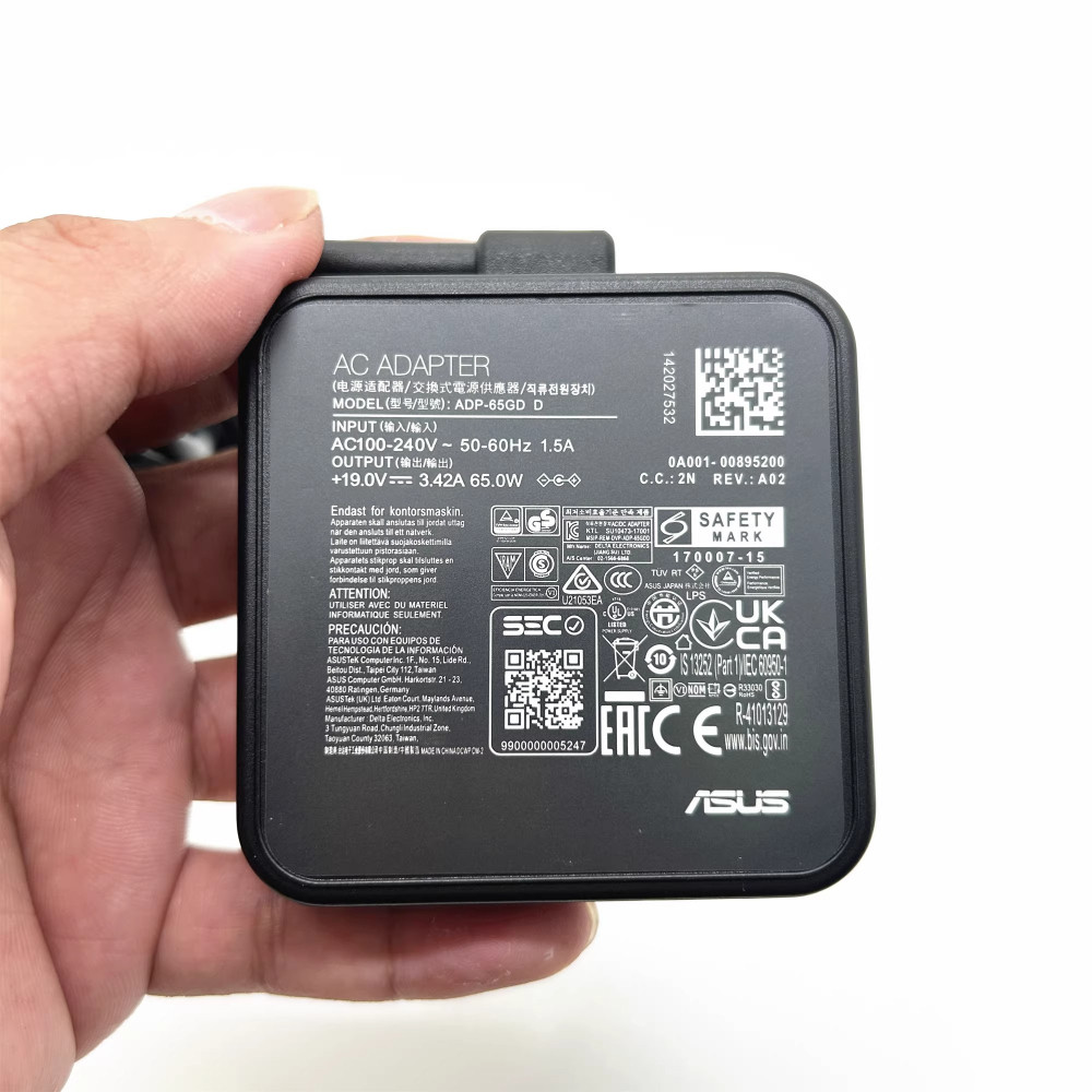 ASUS X1502Z X1402Z X1404ZA X1404V TN3402Q PU451L UX481FL แล็ปท็อป 19V 3.42A 65W Power Supply Charger