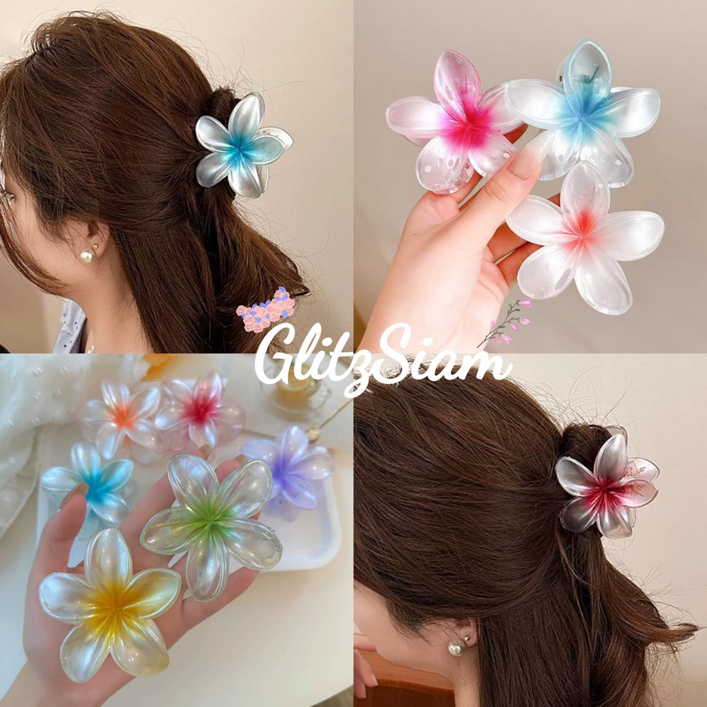GlitzSiam🌸กิ๊บติดผมลายดอกไม้💓เครื่องประดับผมสีสันสดใสสำหรับผู้หญิงกิ๊ฟแฟชั่น🏵️มีให้เลือกหลากหลายสี พร้อมส่งในไทย