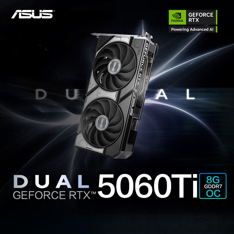 บัตรกราฟิกเกม ASUS 5060/5060Ti 8G Snow Leopard 7650GRE 16G GeForce RTX 3080 TUF