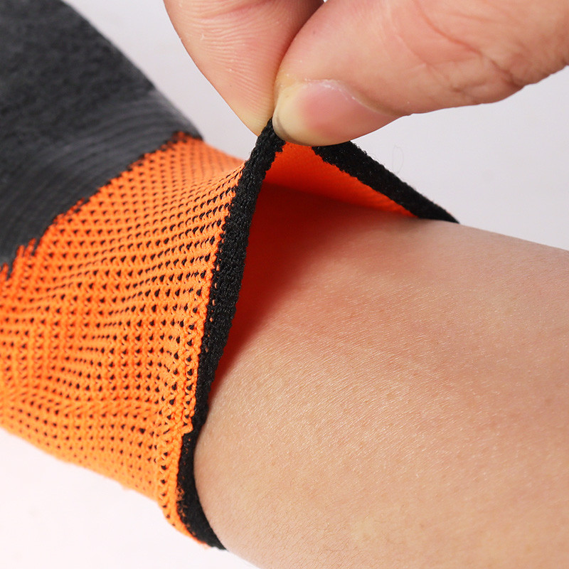 MUSCLE COW ถุงมือเคลือบยางลาเท็กซ์  ถุงมือไนไตรล์เคลือบ PU(6 คู่) มี3สี กันลื่น ระบายอากาศ กันบาด กันน้ำมัน - รูปที่ 2