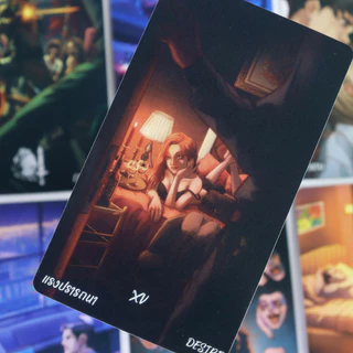Lucky In Love Tarot Deck 78 ชิ้นการ์ตูนไพ่ทาโรต์ 10.3*6 ซม.ตามไรเดอร์บริกรระบบอะนิเมะธีม