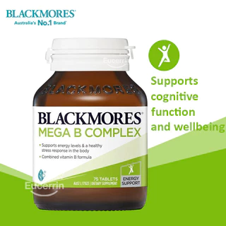 พร้อมส่ง! Blackmores Mega B Complex 75 Tablets วิตามินบี คอมเพล็กซ์ มัลติบี
