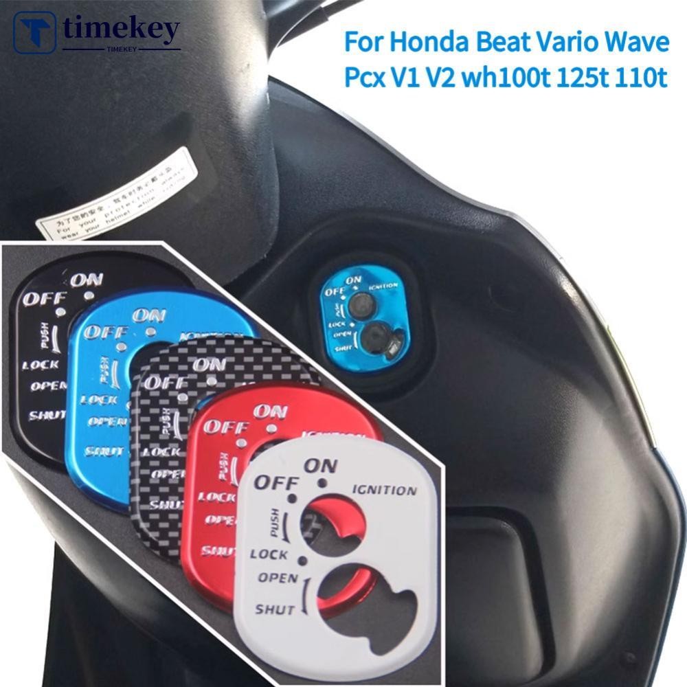 TME 1 PC อลูมิเนียมรถจักรยานยนต์สวิทช์จุดระเบิด Key ล็อคอุปกรณ์เสริมสําหรับ Honda Beat Vario Wave Pcx V1 V2 wh100t 125 T 110 T