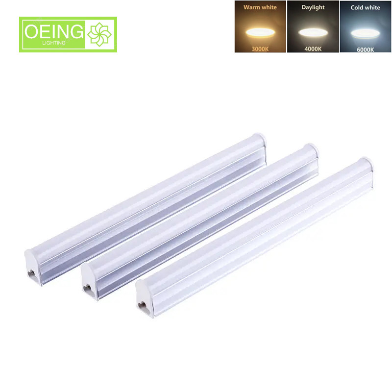 OEING LED Tube Warm Light 3000K Neutral Light 4000K แสงสีขาว 6000K สามสี 220V 30 ซม.60 ซม.T5 Strip L