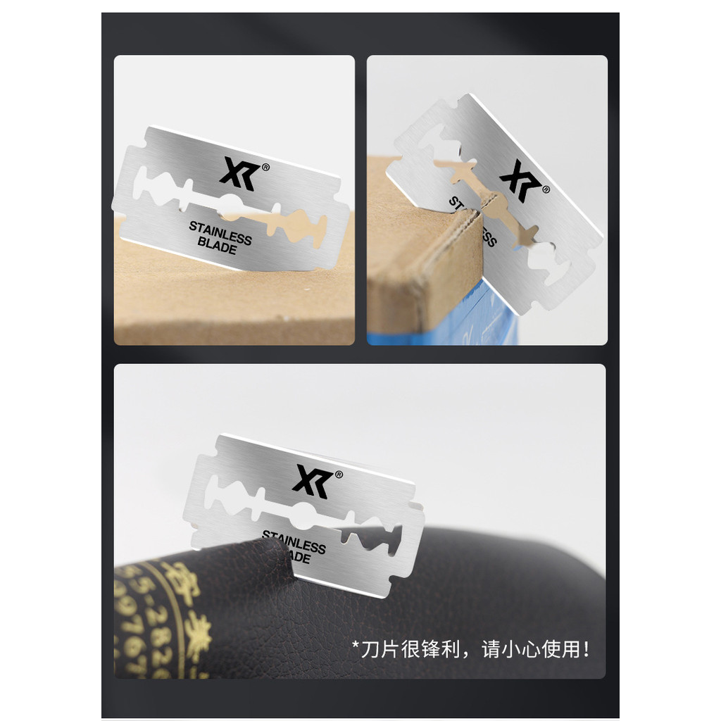 【COD】100 ใบ Stainless Blade ใบมีดโกน 2คม 1 กล่อง กลิเตอร์ ใบมีดโกน คมสองด้าน 100ใบในกล่อง สำหรับช่างตัดผมมืออาชีพ - รูปที่ 6