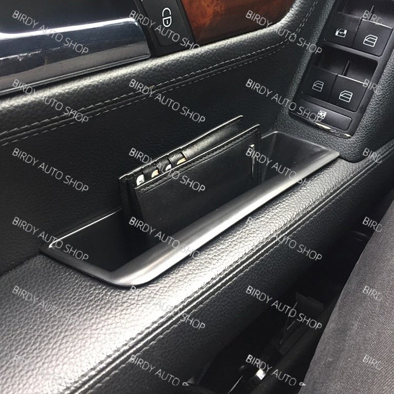 สําหรับ Mercedes Benz C class W204 2008 ถึง 2014 ประตูด้านหน้ากล่องเก็บคอนเทนเนอร์ถาดรถอุปกรณ์เสริม