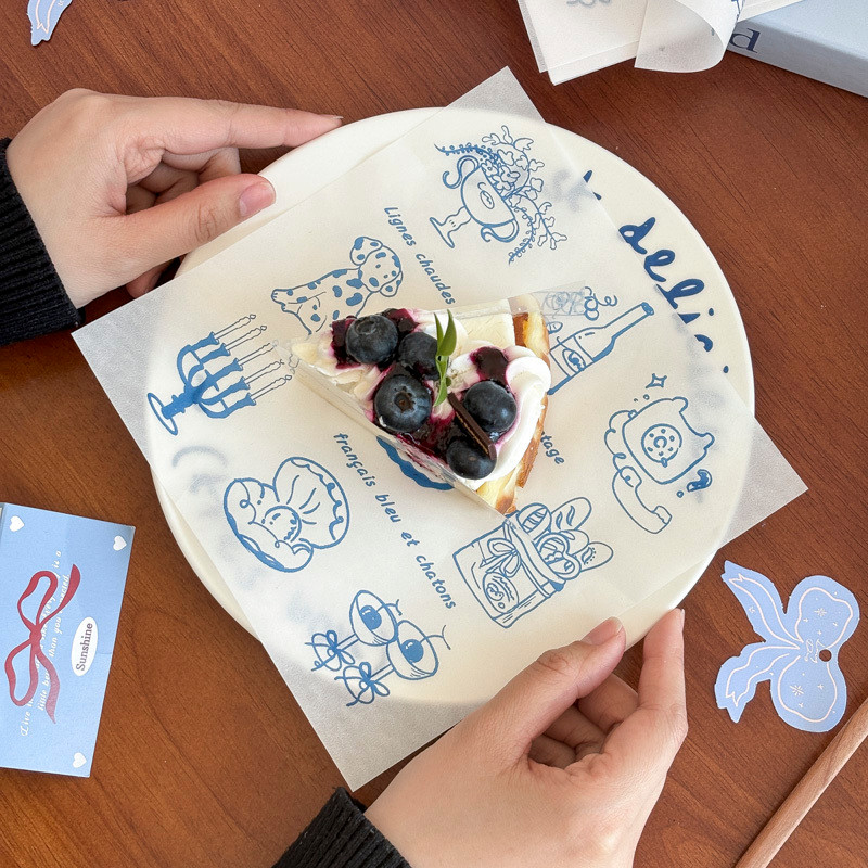 กระดาษรองอบน้ํามันเค้กเสื่อกระดาษทิ้งกระดาษท่ีต้านทานนํา้มันปิกนิกแซนวิชเบอร์เกอร์ขนมปังกระดาษดูดซับกระดาษห่อ664 - รูปที่ 3