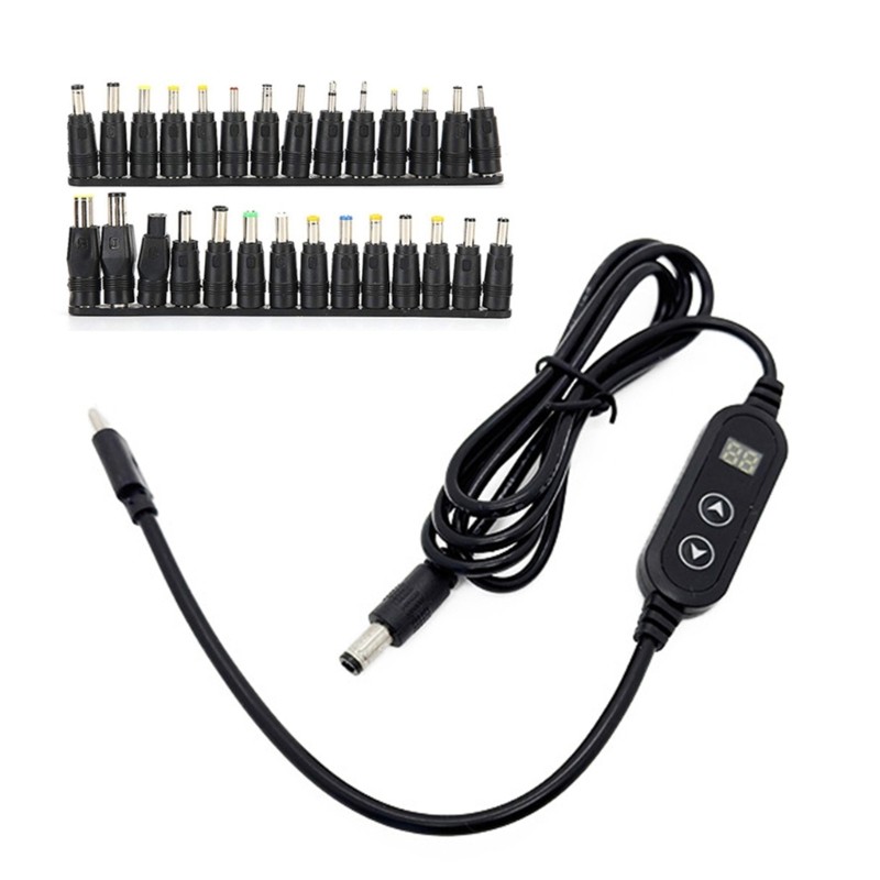 QUU USB to DC5525 5 5X2 5MM Converter Cable 3 9ft ประกอบด้วย 28 Connectors เคล็ดลับสําหรับเครื่องใช้