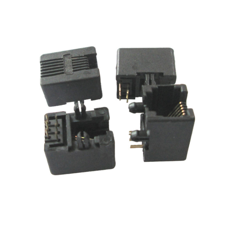 RJ11 RJ12 6P6C Female PCB Mount Telephone Modular Connector