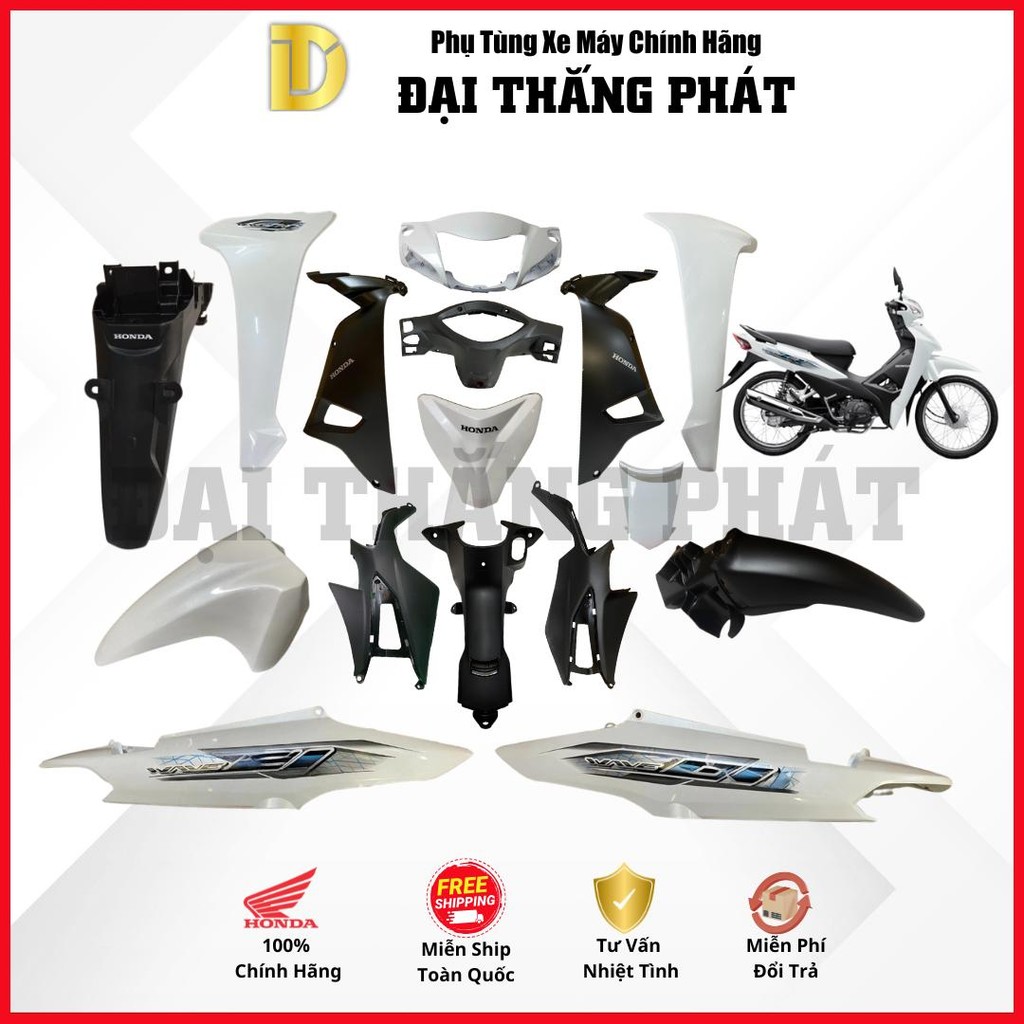 Wave Alpha 110cc K89 (2024) สีขาว B35P รุ่นมาตรฐานฮอนด้าแท้