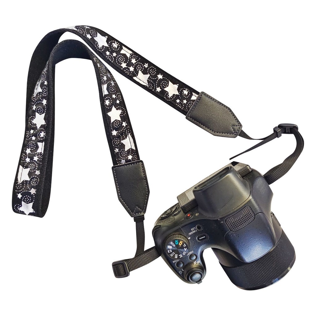 Black Star กล้อง SLR Micro Single Digital Crossbody สายคล้องไหล่สายคล้องคอสายคล้องคอ Lanyard Decompr
