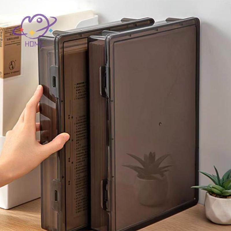 [mayhome] กล่องจัดระเบียบเอกสาร 1 ชิ้นแฟ้มใบรับรองในครัวเรือน A4 กล่องข้อมูลสําคัญสมุดจดกล่องเก็บฝุ่น {TH}