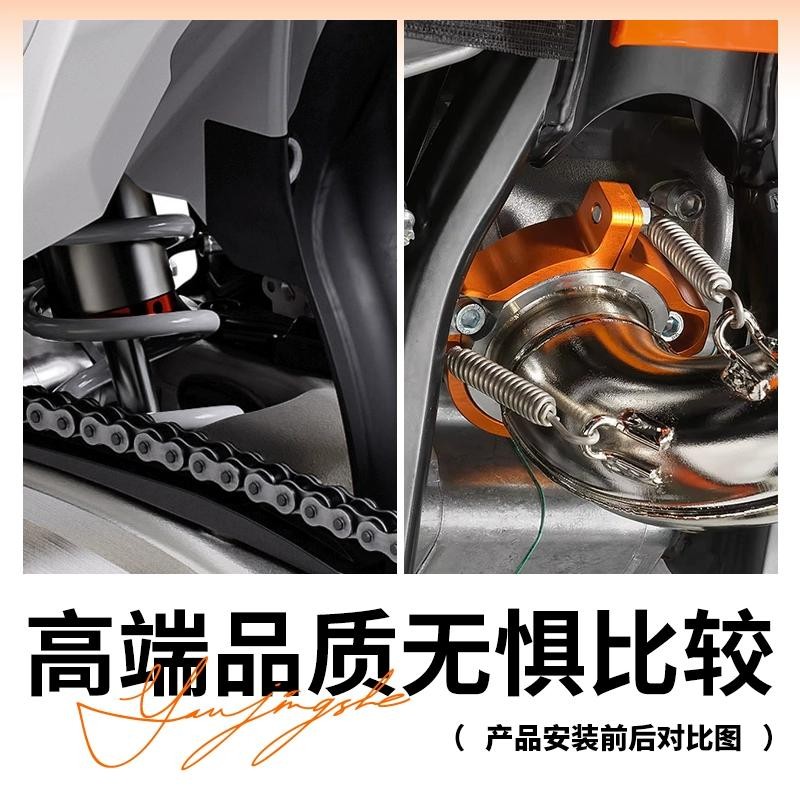 ★Xm xm xm★เหมาะสําหรับ KTM 250 300 XC SX EXC XCW 24-25 ดัดแปลงไอเสียเสริมหน้าแปลนโล่ชิ้นส่วน